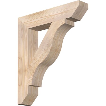 Ekena Millwork Funston Slat Smooth Bracket, Douglas Fir, 5 1/2"W x 30"D x 34"H BKT06X30X34FST06SDF